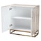 Baxton Studio Ercilia Modern Bohemian White and Rustic Brown Mother of Pearl Storage Cabinet 240-13470-ZORO - alternate 6
